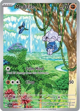 Meditite (153/142) Holofoil [SV07: Stellar Crown]