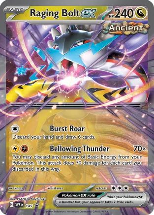 Raging Bolt ex - 145 (SVP145) Holofoil [SV: Scarlet & Violet Promo Cards]