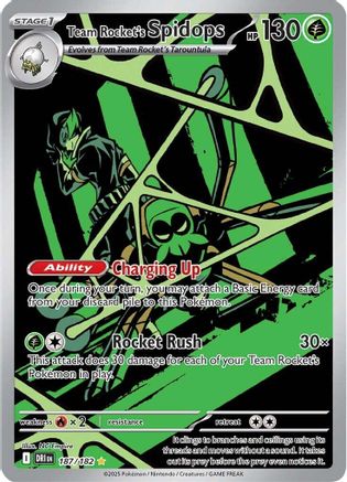 Team Rocket's Spidops (187/182) Holofoil [SV10: Destined Rivals]