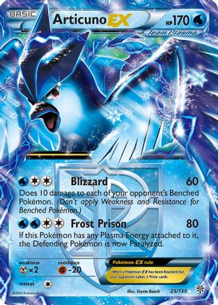 Articuno EX (25/135) Holofoil [Plasma Storm]