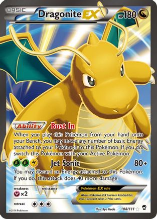 Dragonite EX (108/111) Holofoil [XY - Furious Fists]