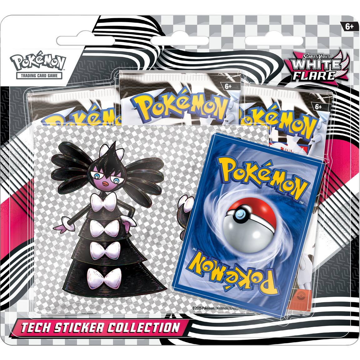 Pokemon Trading Card Game: White Flare Tech Sticker Collection 3-Pack Blister Releases 8/1/25